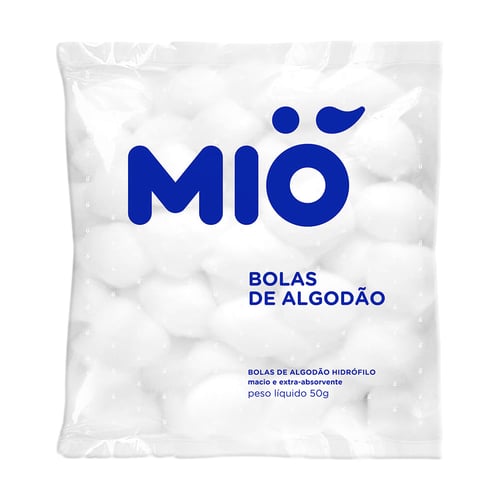 Imagem do produto Algodão Mió Bola Hidrófilo 50G