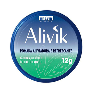 Alivik Pomada Aliviadora E Refrescante Bravir 12G