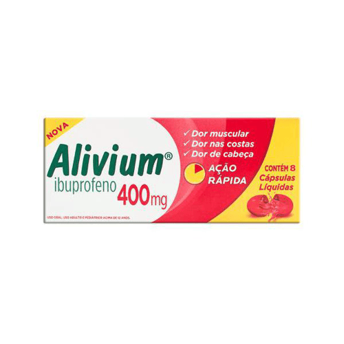 Imagem do produto Alivium 400Mg 8 Cápsulas