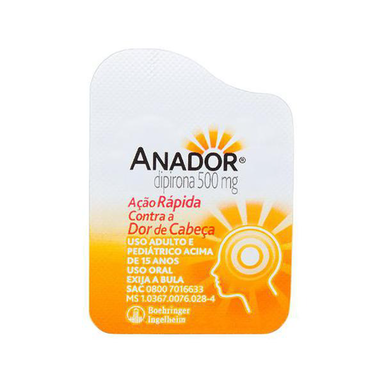 Anador 500Mg Com 4 Comprimidos