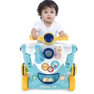 Imagem do produto Andador Triciclo E Patinete Infantil Azul Meu Robô Maxibaby