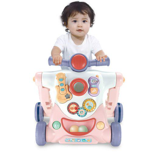 Imagem do produto Andador Triciclo E Patinete Infantil Meu Robô Rosa Maxibaby