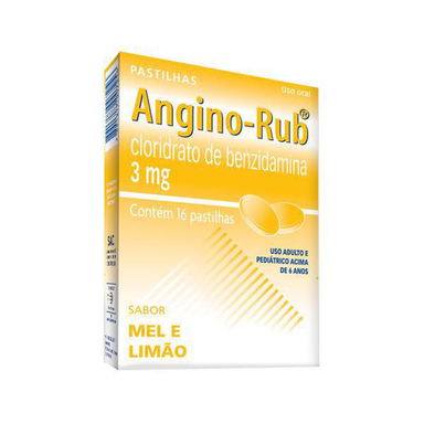 Anginorub - Mel/Limao 16 Pastilhas