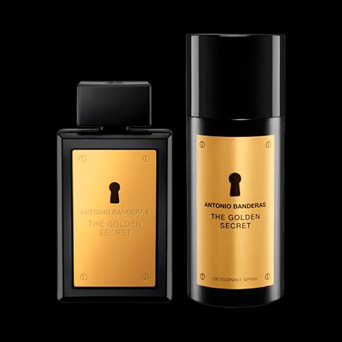 Antonio Bandeiras Kit Golden Secret Eau De Toilette Perfume Masculino 100Ml + Desodorante 150Ml