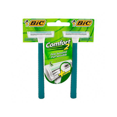 Aparelho De Barbear Bic Comfort 2 Sensível Com 2 Unidades