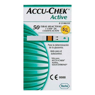 Aparelho - Accu-Chek Active Com 1 Monitor E 1 Estojo E 10 Tiras E 1 Lancetador E 10 Lancetas E 1 Bateria E 50 T