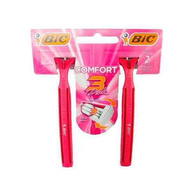 Imagem do produto Aparelho Depilatório Bic Confort 3 Pink Com 2 Unidades