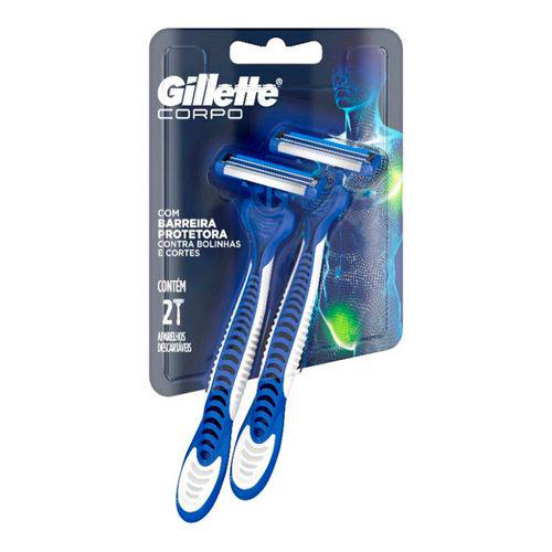 Aparelho Gillette Corpo Descartável 2 Unidades 2 Unidades