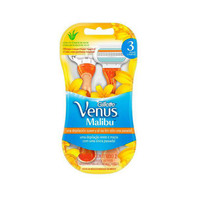 Imagem do produto Aparelho Para Depilar Gillette Venus Malibu Descartável 2 Unidades