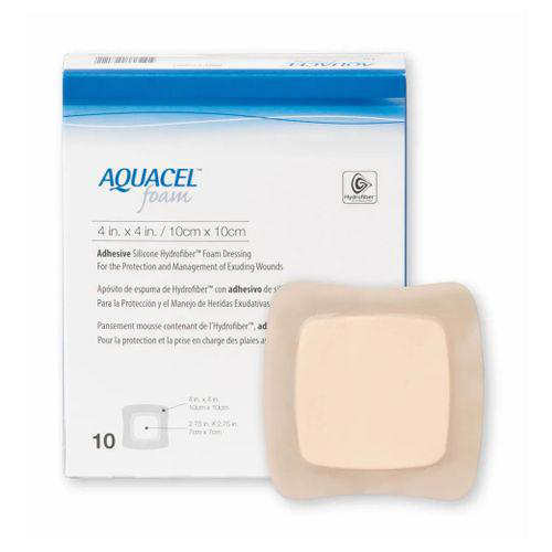 Aquacel Foam Com Adesivo 10X10cm Unidade