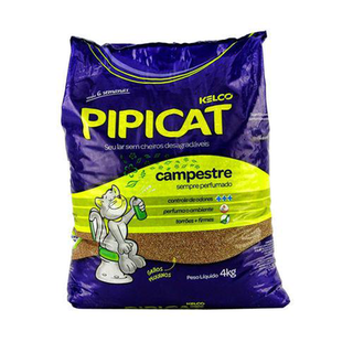 Areia Higiãnica Pipicat Campestre 4Kg