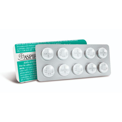 Aspirina 500Mg Com 10 500 Comprimidos Mg 10 10 Comprimidos