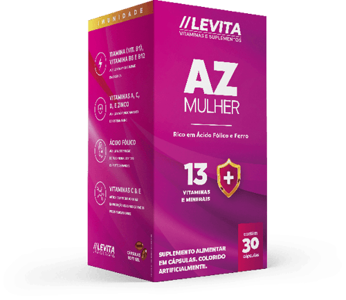 Az Mulher Levita Vitaminas E Suplementos - 30 Cápsulas