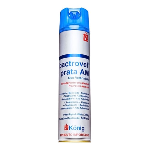 Bactrovet Prata Am Frasco Em Aerosol Com 500Ml