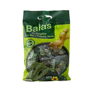 Bala De Gengibre Com Mel E Própolis Verde Apis Flora 40G