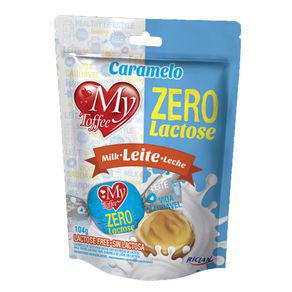 Bala My Toffee Leite Zero Lactose Açúcar 104G