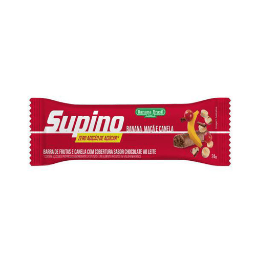 Barra De Frutas Supino Zero Banana, Maçã E Canela 24G