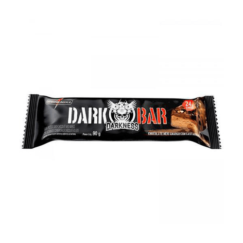 Barra De Proteína Darkness Integralmédica Chocolate Meio Amargo E Castanhas 90G