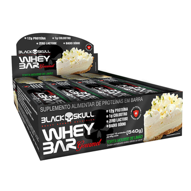 Barra De Proteína Gourmet C/ Colostro Display C/ 12 Display C/12 Whey Bar Gourmet Torta Mousse De Limão 45G