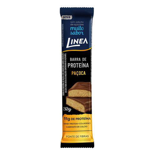 Barra De Proteína Línea Sabor Paçoca Com 32G Linea