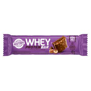 Barra De Proteína Nutry Whey Chocolate E Avelã 40G