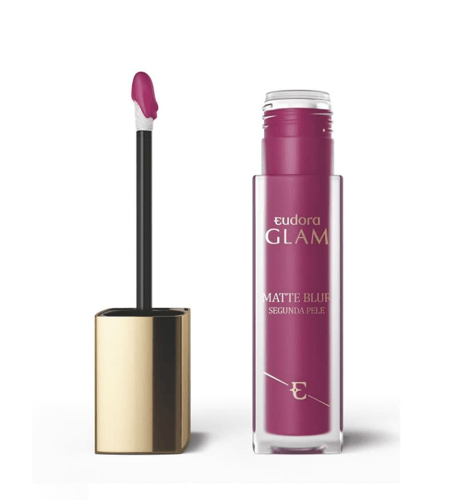 Imagem do produto Batom Glam Matte Blur Segunda Pele Magenta Instigante 5,5Ml Eudora