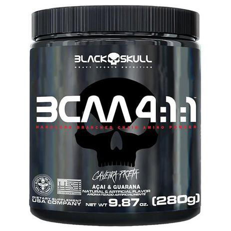 Bcaa 4.1.1 Guaraná Com Açaí 280G, Black Skull