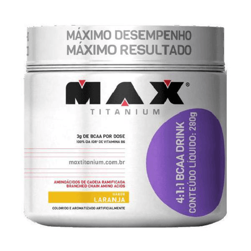 Bcaa 4:1:1 Drink Max Titanium Laranja 280G