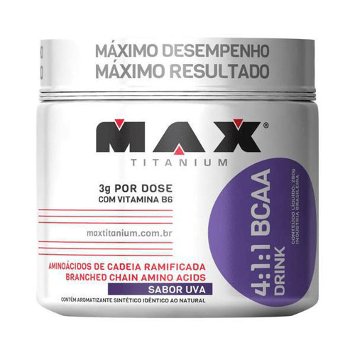 Bcaa 4:1:1 Drink Max Titanium Sabor Uva 280 G