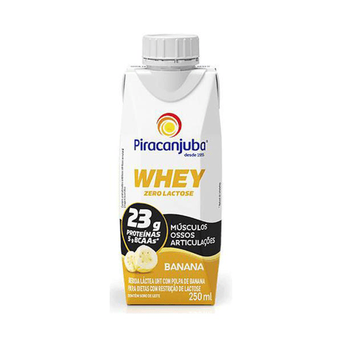 Bebida Láctea Piracanjuba Whey Zero Lactose Banana 250Ml