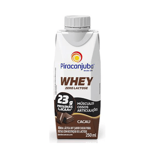 Bebida Láctea Piracanjuba Whey Zero Lactose Cacau 250Ml