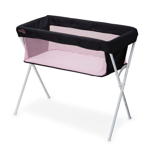 Berço Portátil Para Bebê Coleito 9Kg Snuggle Rosa Maxi Baby