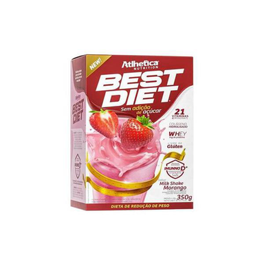 Imagem do produto Best Diet Milk Shake De Morango 350G Atlhetica