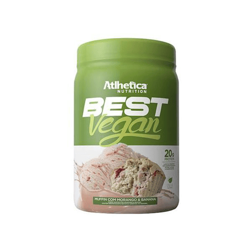 Best Vegan Muffin Atlhetica Morango E Banana 500G