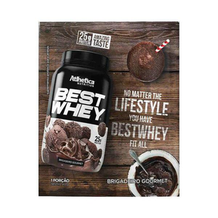 Best Whey Atlhetica Nutrition Sabor Brigadeiro Gourmet Sachê Com 35G