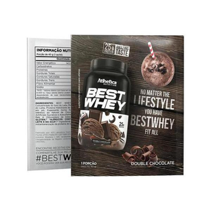 Imagem do produto Best Whey Atlhetica Nutrition Sabor Duplo Chocolate Sachê Com 40G