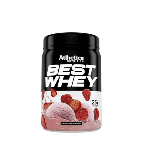 Imagem do produto Best Whey Atlhetica Sabor Milkshake De Morango 450G