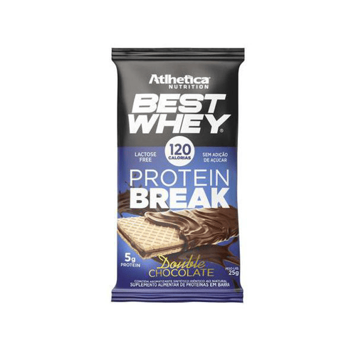 Imagem do produto Best Whey Protein Break Atlhetica Nutrition Sabor Double Chocolate Com 25G