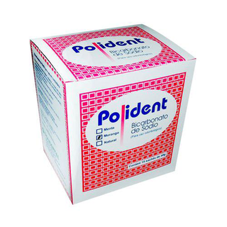 Bicarbonato Polident 15 Sachês 40G Morango Polident