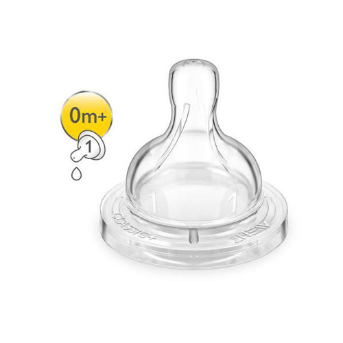 Bico Para Mamadeira Avent Philips Classic N1 0M+ Com 2 Unidades Scf631/27