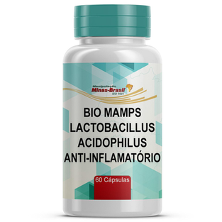 Imagem do produto Bio Mamps Lactobacillus Acidophilus Anti Inflamatório 60 Capsulas