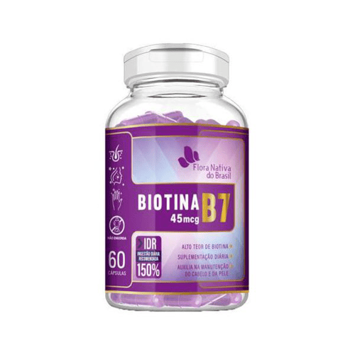 Imagem do produto Biotina B7 500Mg 60 Capsulas Flora Nativa A