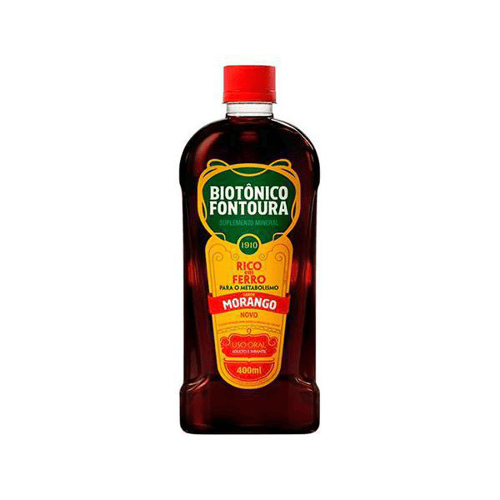 Imagem do produto Biotônico Fontoura 400Ml Sabor Morango