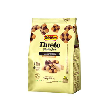 Imagem do produto Biscoito Dueto Vale D'ouro Chocolate Preto E Branco 200G