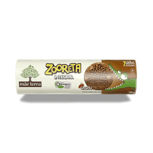 Biscoito Orgnico Zooreta Cacau 110G Mãe Terra