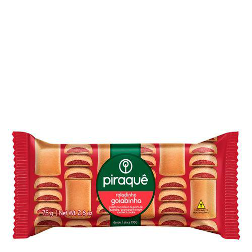 Imagem do produto Biscoito Piraquê Roladinho Goiabinha 75G