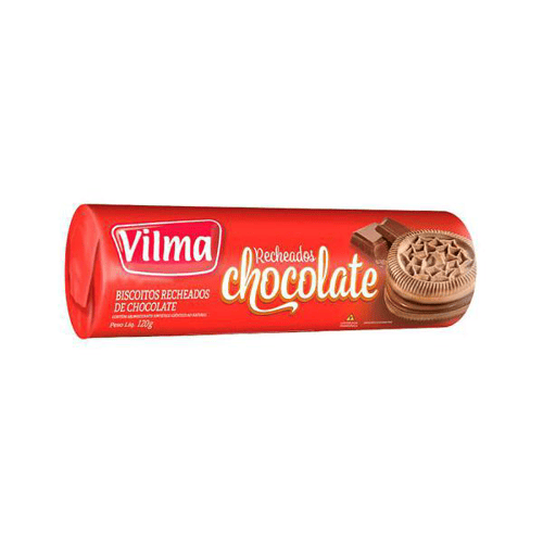 Imagem do produto Biscoito Recheado Vilma Sabor Chocolate 120G