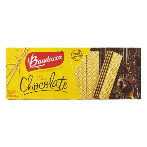 Imagem do produto Biscoito Wafer Bauducco Sabor Chocolate Com 140G