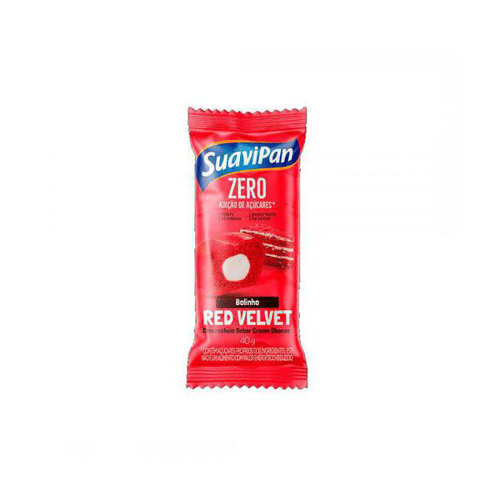 Bolinho Diet Red Velvet C/ Cream Cheese 40G Suavipan