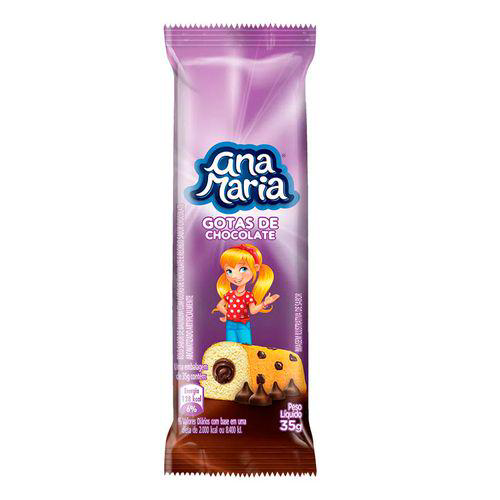 Imagem do produto Bolo Ana Maria Gotas De Chocolate 35G